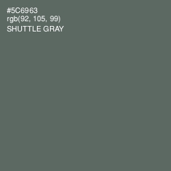 #5C6963 - Shuttle Gray Color Image