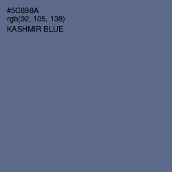 #5C698A - Kashmir Blue Color Image