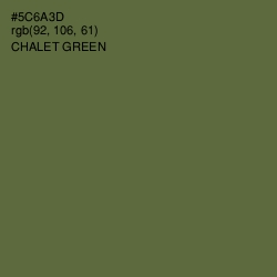 #5C6A3D - Chalet Green Color Image