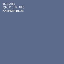 #5C6A8B - Kashmir Blue Color Image