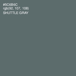 #5C6B6C - Shuttle Gray Color Image