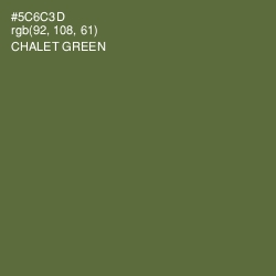 #5C6C3D - Chalet Green Color Image