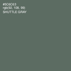 #5C6C63 - Shuttle Gray Color Image
