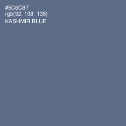 #5C6C87 - Kashmir Blue Color Image