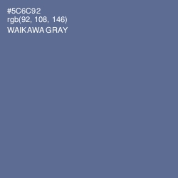 #5C6C92 - Waikawa Gray Color Image