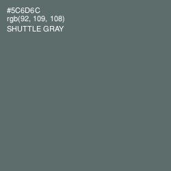 #5C6D6C - Shuttle Gray Color Image