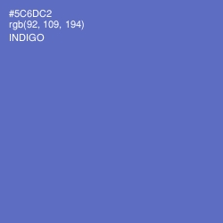 #5C6DC2 - Indigo Color Image