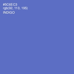 #5C6EC3 - Indigo Color Image
