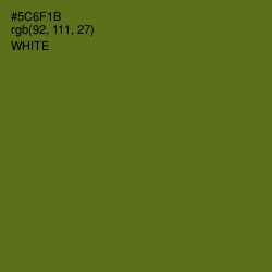 #5C6F1B - Green Leaf Color Image