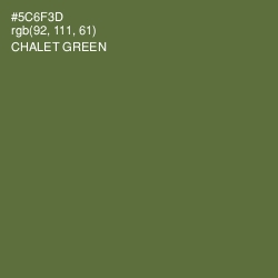 #5C6F3D - Chalet Green Color Image