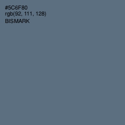 #5C6F80 - Bismark Color Image