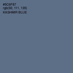 #5C6F87 - Kashmir Blue Color Image