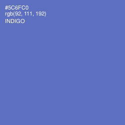 #5C6FC0 - Indigo Color Image