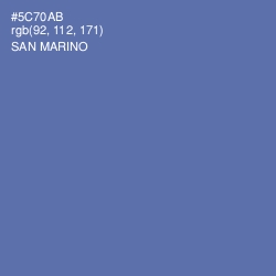 #5C70AB - San Marino Color Image