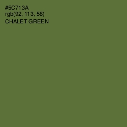 #5C713A - Chalet Green Color Image