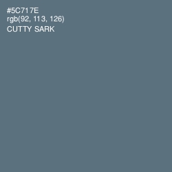 #5C717E - Cutty Sark Color Image