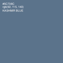 #5C738C - Kashmir Blue Color Image