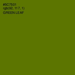 #5C7501 - Green Leaf Color Image