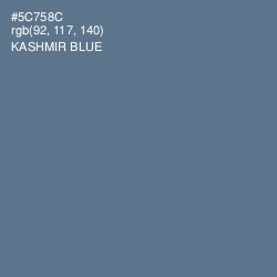#5C758C - Kashmir Blue Color Image