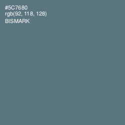 #5C7680 - Bismark Color Image