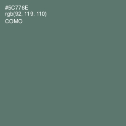 #5C776E - Como Color Image