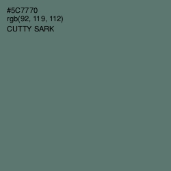 #5C7770 - Cutty Sark Color Image