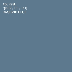 #5C798D - Kashmir Blue Color Image