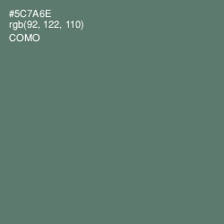 #5C7A6E - Como Color Image
