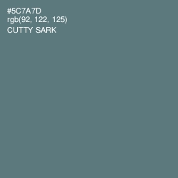 #5C7A7D - Cutty Sark Color Image