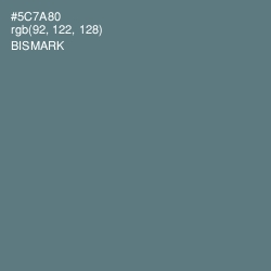 #5C7A80 - Bismark Color Image