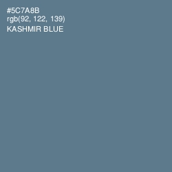 #5C7A8B - Kashmir Blue Color Image