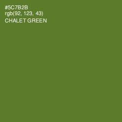 #5C7B2B - Chalet Green Color Image