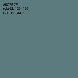 #5C7B7E - Cutty Sark Color Image