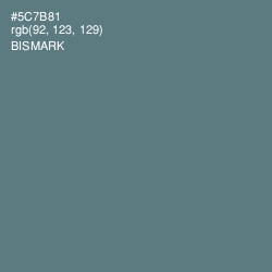 #5C7B81 - Bismark Color Image