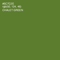 #5C7C2E - Chalet Green Color Image