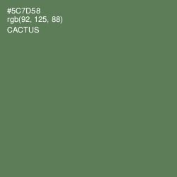 #5C7D58 - Cactus Color Image