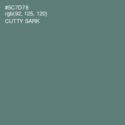 #5C7D78 - Cutty Sark Color Image