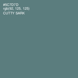 #5C7D7D - Cutty Sark Color Image