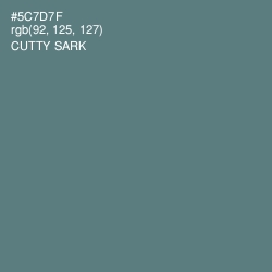 #5C7D7F - Cutty Sark Color Image