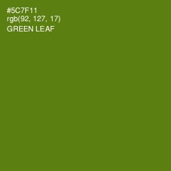 #5C7F11 - Green Leaf Color Image