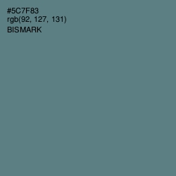 #5C7F83 - Bismark Color Image