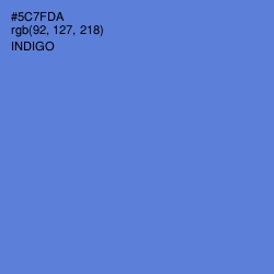 #5C7FDA - Indigo Color Image