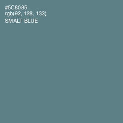 #5C8085 - Smalt Blue Color Image