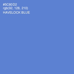 #5C80D2 - Havelock Blue Color Image