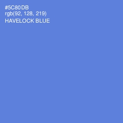 #5C80DB - Havelock Blue Color Image