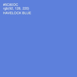 #5C80DC - Havelock Blue Color Image