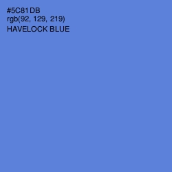 #5C81DB - Havelock Blue Color Image