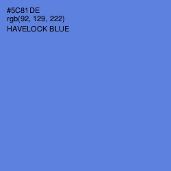 #5C81DE - Havelock Blue Color Image