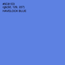 #5C81E3 - Havelock Blue Color Image