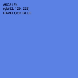#5C81E4 - Havelock Blue Color Image